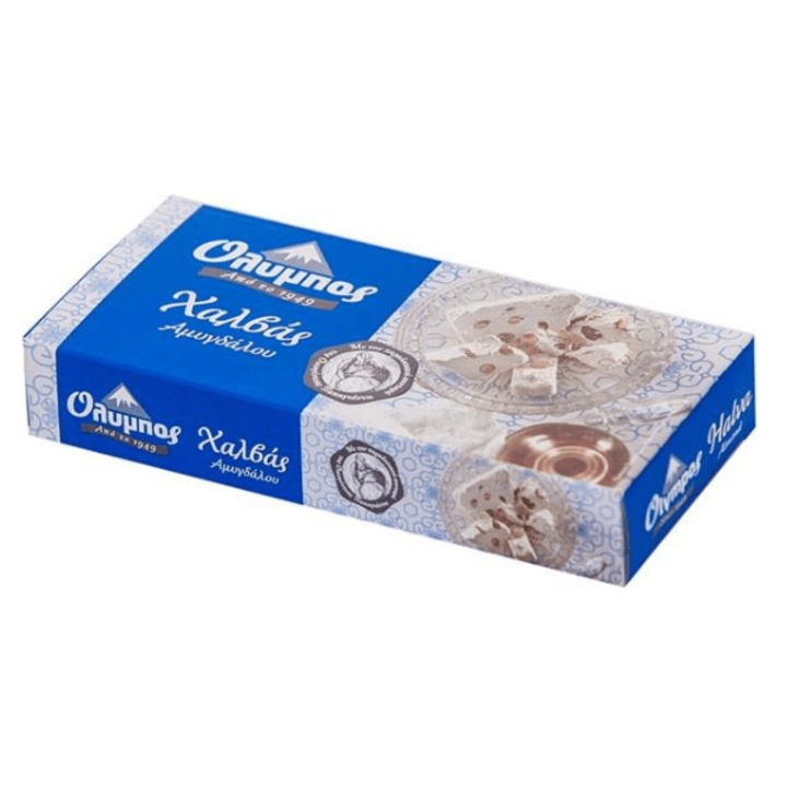 Halva cu susan și migdale Helcom, 250 g, combinație tradițională grecească, textură crocantă