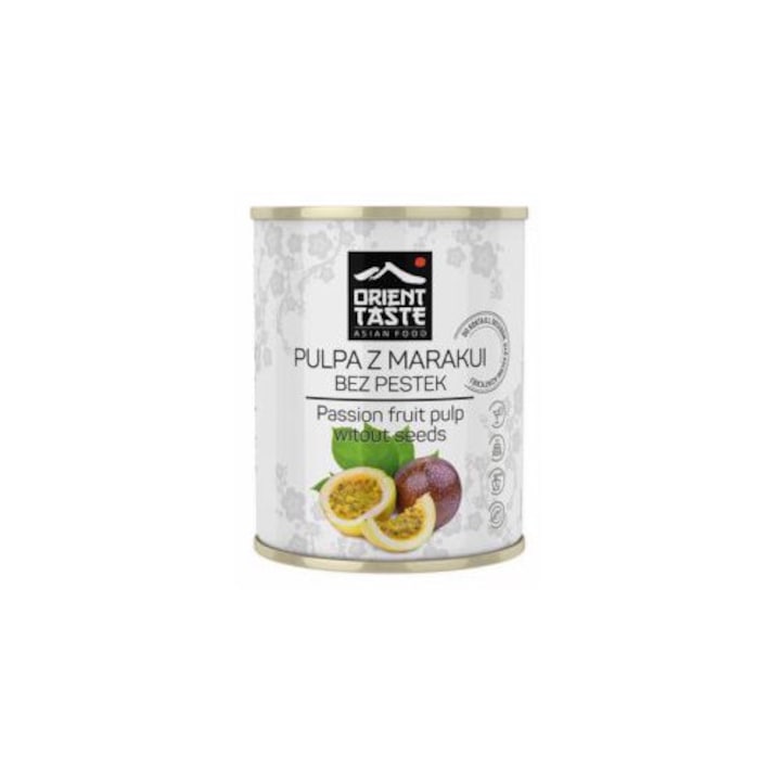 Pulpa de fructul pasiunii fara seminte Orient Taste 850 ml