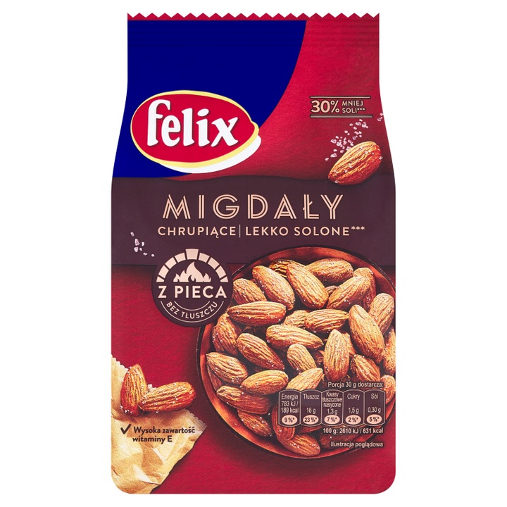 Migdale crocante Felix usor sarate Intersnack, 180g
