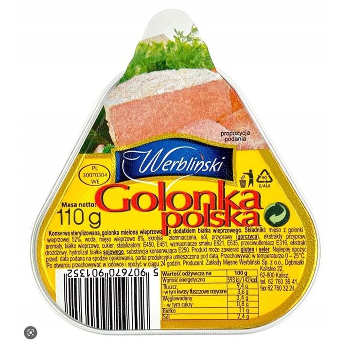 Carne tocata de porc sterilizata KONSHURT, 110 g, cu 50% pulpa de porc, condimente