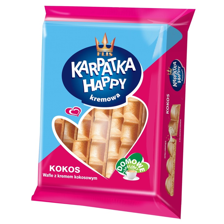 Napolitane cu crema de cocos Flis 500g