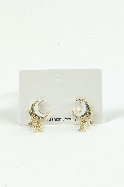 Set cercei White Moon, Auriu, Shein