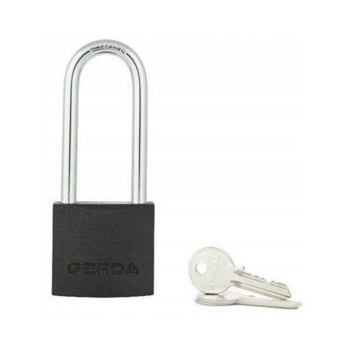 Lacat cu arc lung Gerda Iron Line KZZS S40H60 fonta neagra