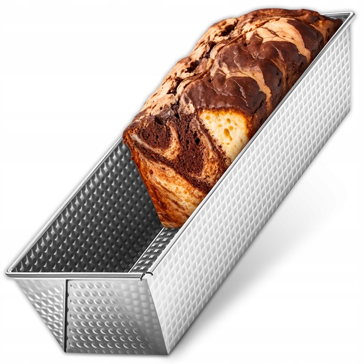 Tava De Copt, Paine, Material: Otel Zincat, Fund: Texturat, Temperatura Maxima De Utilizare: +230°, Rezistenta La Temperaturi Ridicate, 35 Cm X 11 Cm X 7, 5 Cm, Argintie, 1