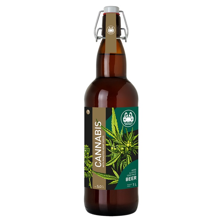 Крафт Бира, Aukstaitijos Bravorai, Cannabis, стъкло, 1л