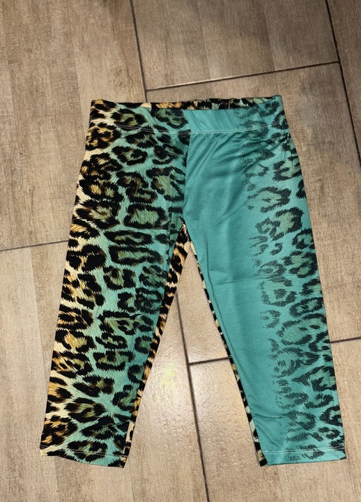 3/4-es hosszusagu tigrismintas harisnyanadrag, Többszínű