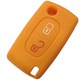 Силиконов калъф за ключове, Me Premium, Брой бутони: 2, Слот за лого: Да, Оранжев