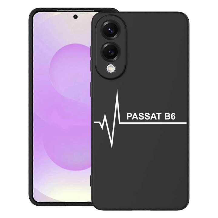 Силиконов калъф BestCase за Samsung Galaxy S25 Edge, Passat B6, Microfiber interior, Premium Soft Liquid Silicon, Black, 1988286 PB 1664
