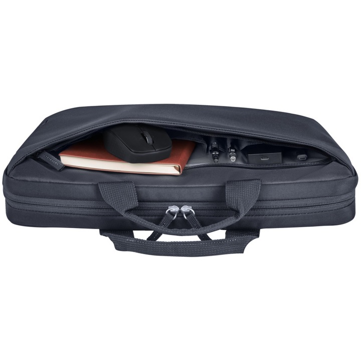 HP Everyday 14 Odyssey laptoptáska, tartós 600D poliészterből, vízálló, párnázott laptoprekesszel, 60%-ban újrahasznosított műanyagból, szürke