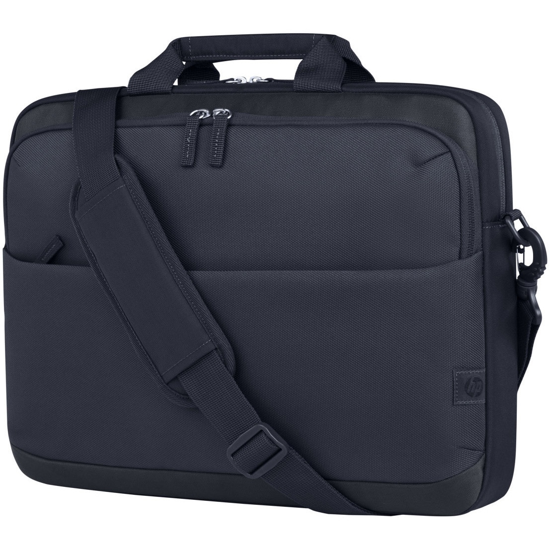 Geanta laptop HP Everyday 14 Odyssey, poliester durabil 600D, rezistent la apa, compartiment captusit pentru laptop, 60% plastic reciclat post-consum, gri