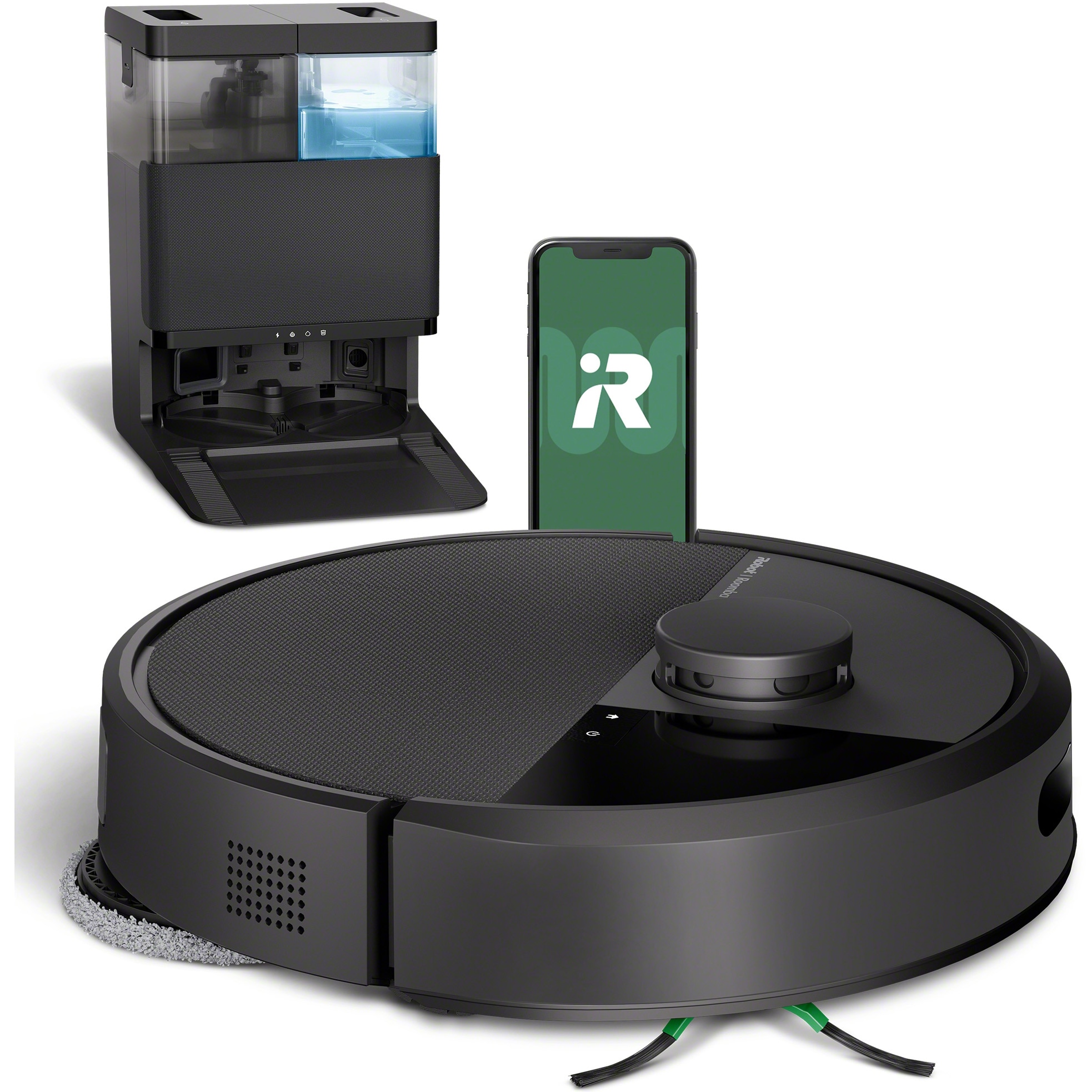 Roomba e5 ブラック Aspirator robot iRobot Roomba E5, 600ml, cauciuc, controlabil prin