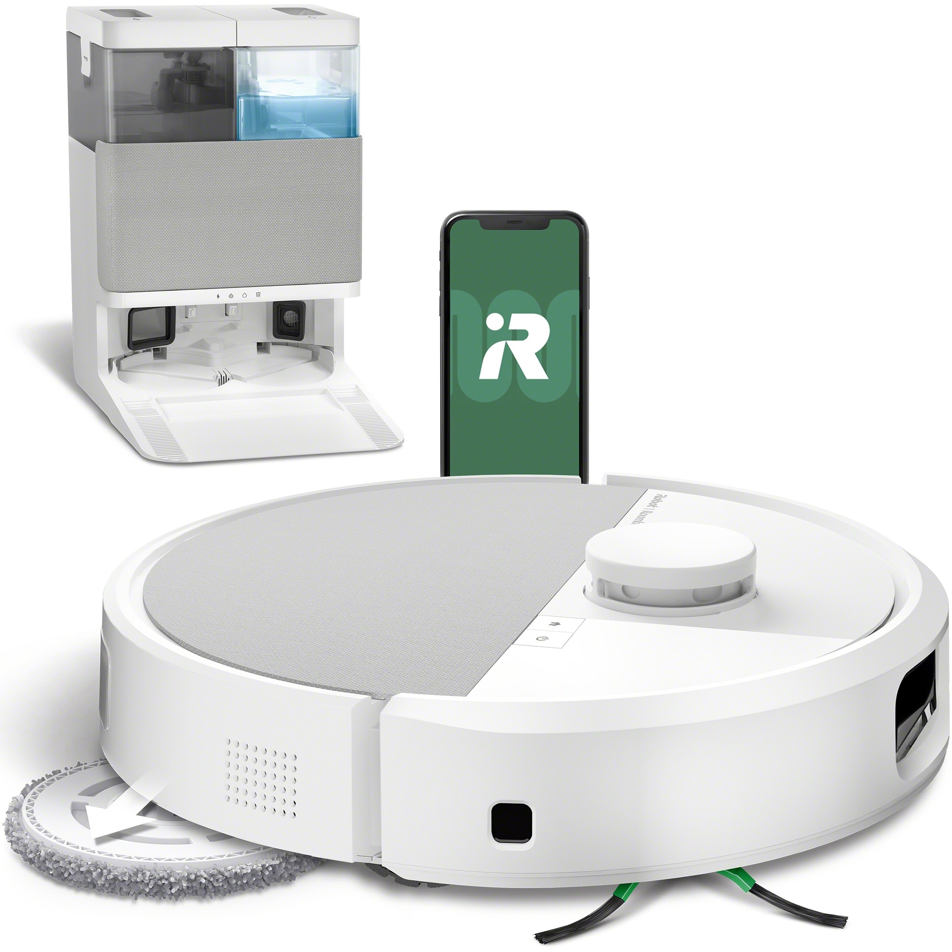 よっくん　iRobot Braava jet 240 Mop robot iRobot Braava Jet 240, iAdapt 2.0, 3 programe, Alb - eMAG.ro