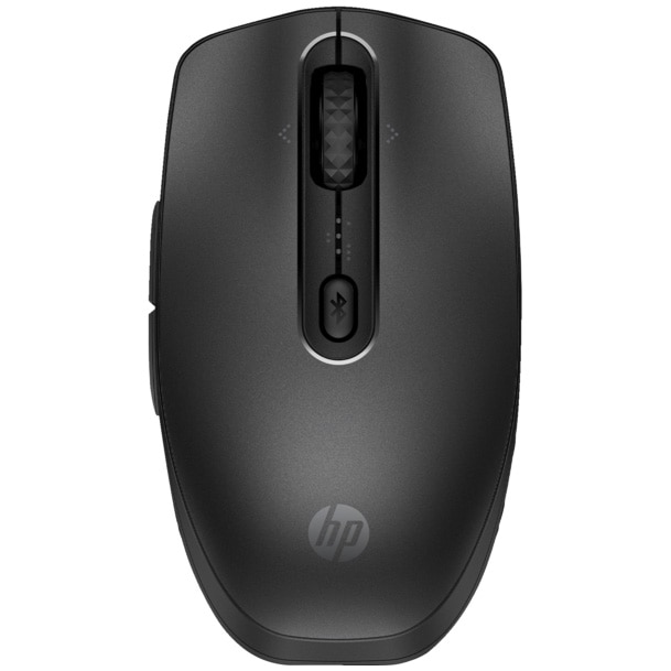 Mouse wireless HP 690, Bluetooth, multi-device, reincarcabil prin USB-c sau Qi wireless, design ergonomic, autonomie max. 4 luni, 6 butoane, 4000 DPI, 45% plastic reciclat post-con