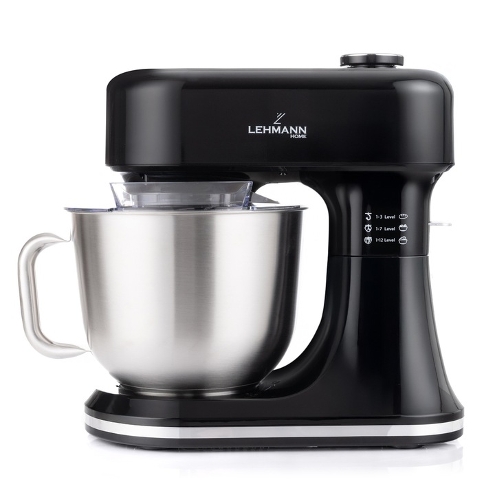 Lehmann Aristo 1500W 5L fűtött tállal, mérleggel és érintőképernyővel, Fekete
