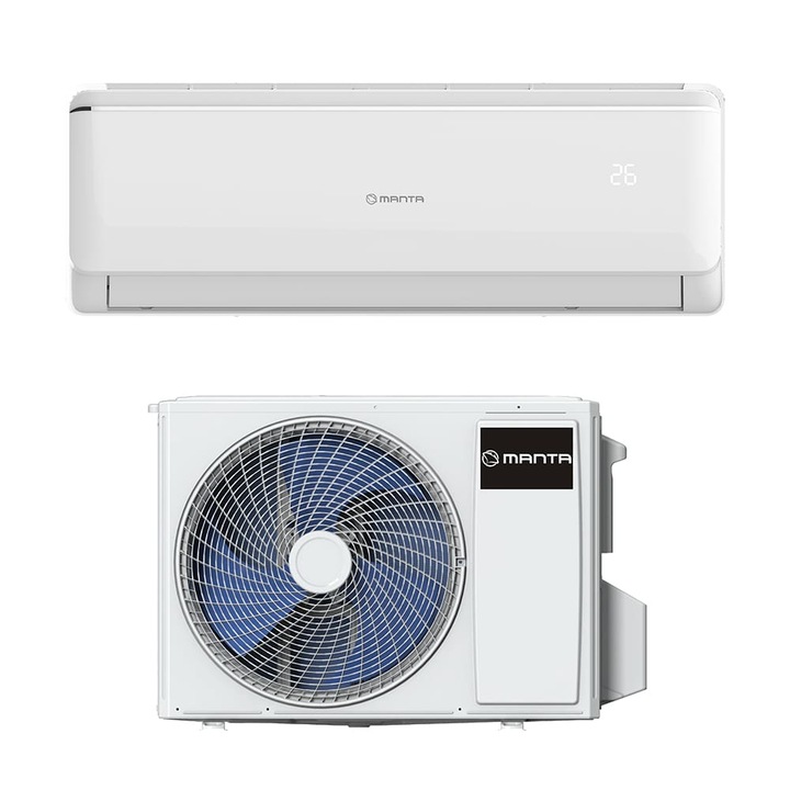 MANTA BAC012NN A++, inverteres, 12000BTU hűtő - fűtő split klíma 3.5kw, WIFI