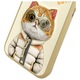 Husa telefon Nimmy, design Cool&Cute 2.0 Cat, pentru iPhone 15 Pro 6.1", galben