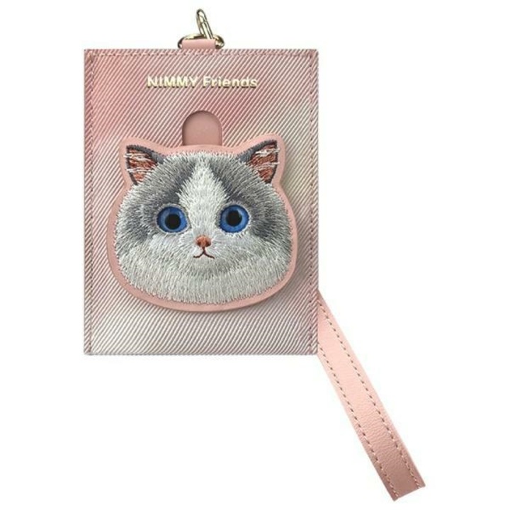 Nimmy Big Eyed Pet 2.0 kártyatartó pénztárca, rózsaszín, 8.2x11.4x1.8cm
