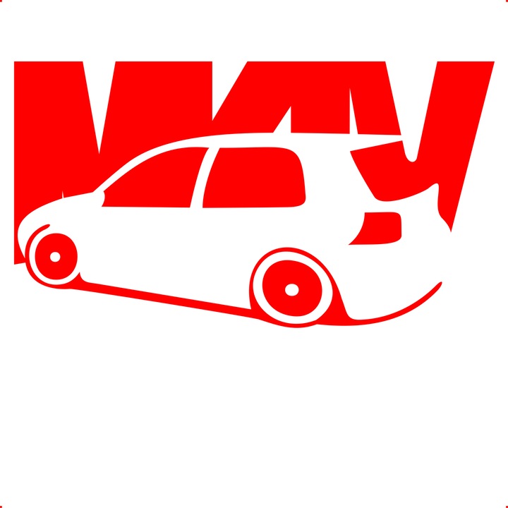 Sticker auto golf mk4, Cri Flo, Culoare Rosu, Marime 21 cm