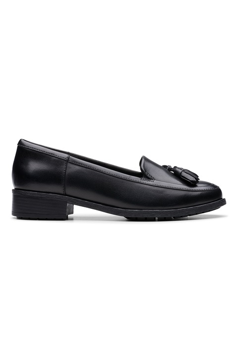 Clarks, Pantofi loafer de piele cu canafi Edge, Negru