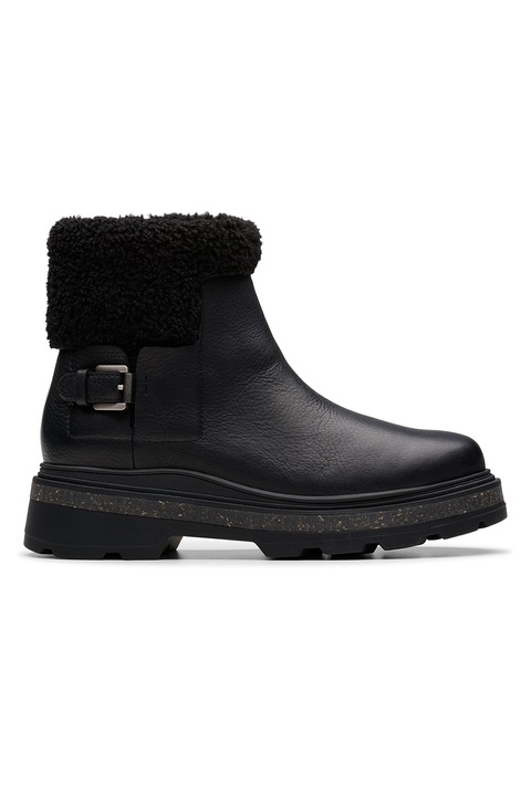 Clarks, Водоустойчиви кожени боти Hencroft Madi, Черен