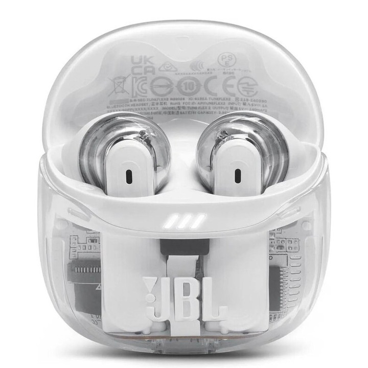 JBL Tune Flex 2 Ghost Edition TWS Bluetooth Headset, fehér