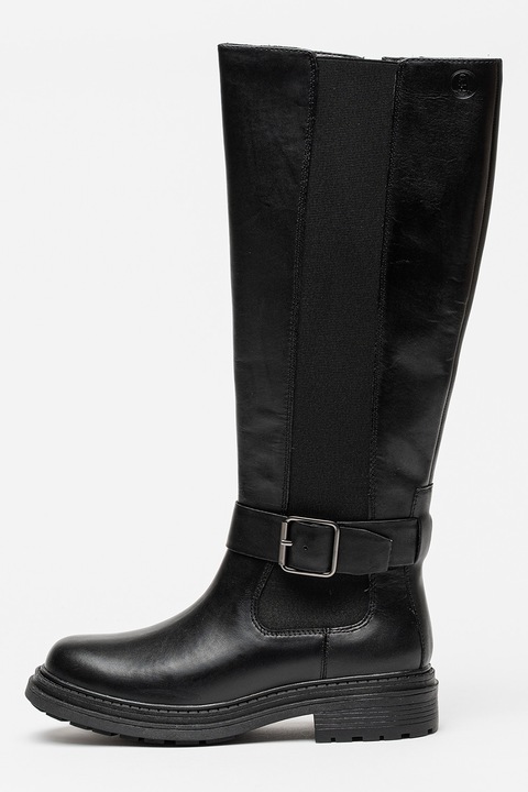 Clarks, Cizme mid-calf de piele Orinoco, Negru