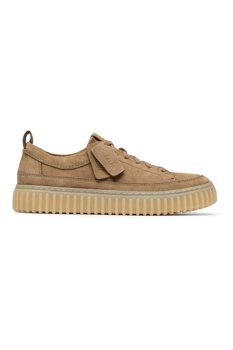 Clarks, Спортни обувки Torhill с кожа, Бежов