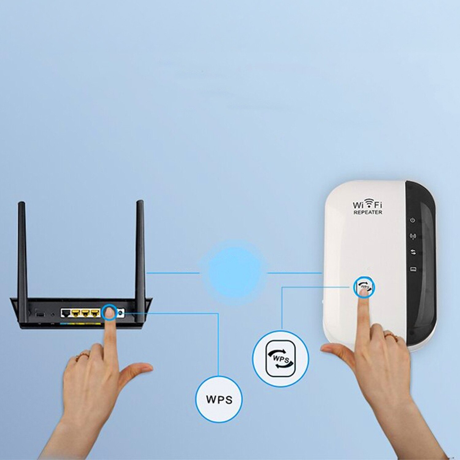 Wpa1 Router Amplificator Semnal Retea Wireless-N RENEW FORCE®, Repeater WiFi ...