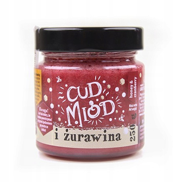 Miere aromata Bartnik Cud cu merisoare, 250g