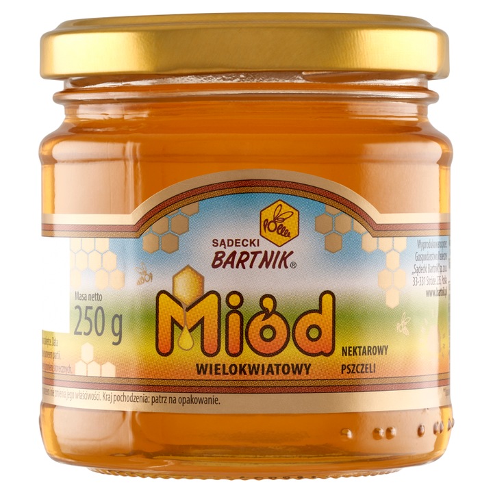Sadecki Bartnik Miere de nectar de albine cu mai multe flori 250 g