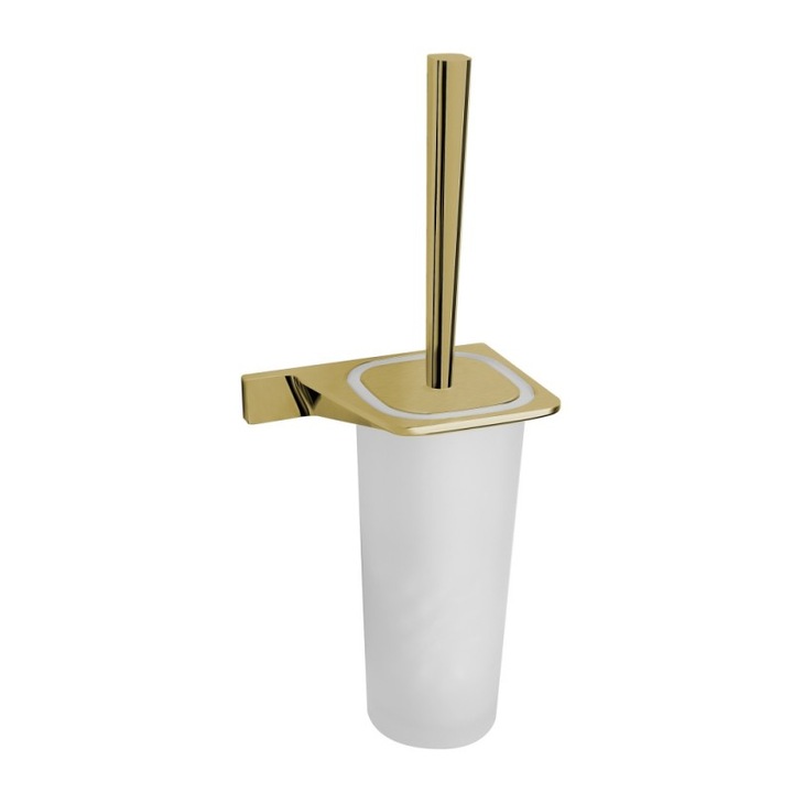 Четка за тоалетна чиния Inter Ceramic Саня ICA 2894GL, Златист Сатен