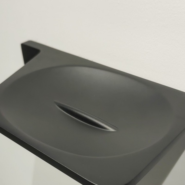 Сапунерка Inter Ceramic Мелания ICA 2859B, Черен Мат