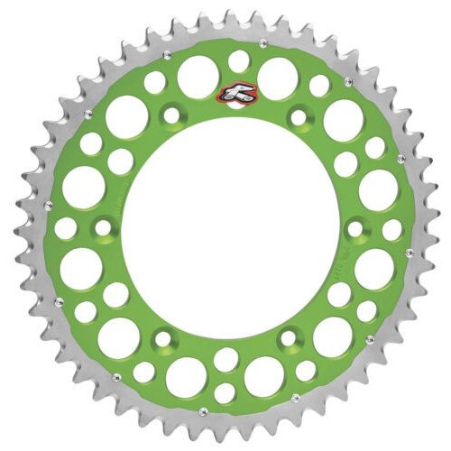 PINION SPATE RENTHAL TWINRING 489 50 (OTEL/ALUMINIU) VERDE