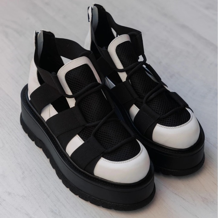 Ghete femei Exclusives, alb, piele naturală, Alb