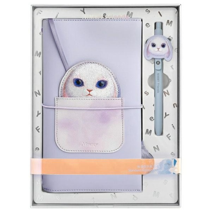 2in1 Agenda szett + Nimmy Pen Big Eyed Pet 2.0 Lila Nyuszi