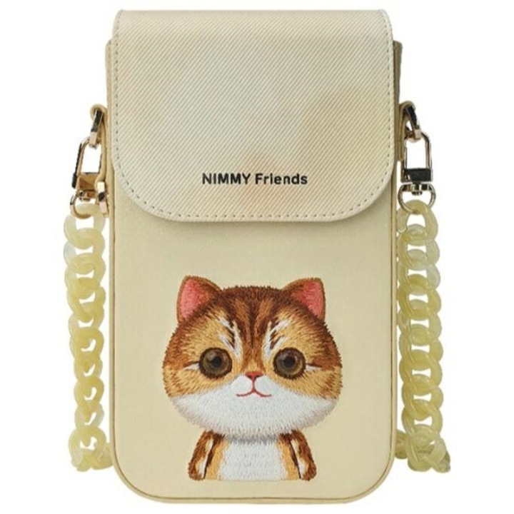 Nimmy Big Eyed Pet 2.0 Cat telefontok khaki 10.6x19x3.7cm
