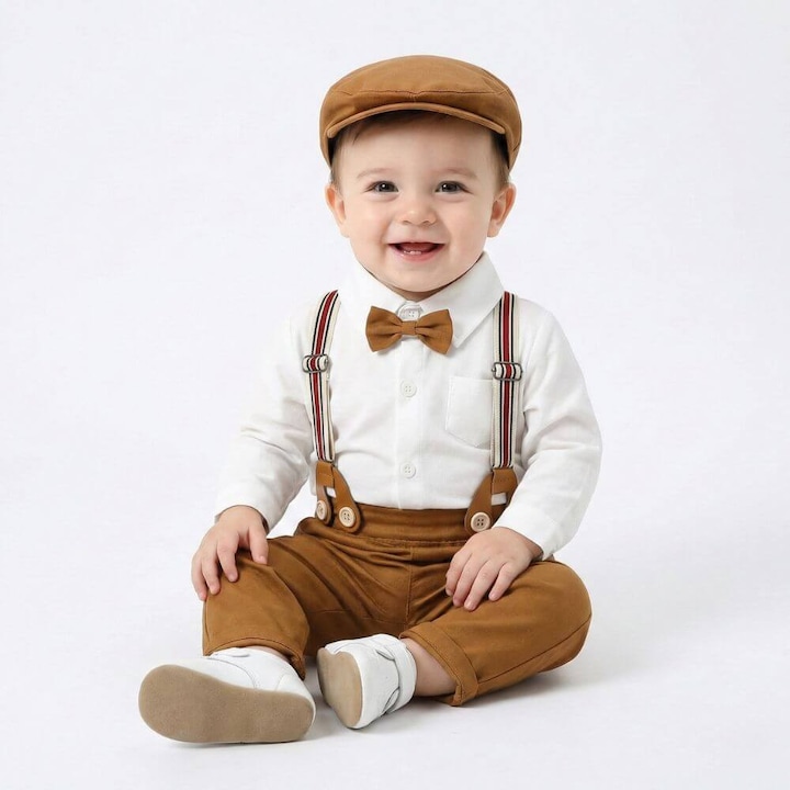 Costum elegant bebelusi, Kidohug, 4 piese, Maro