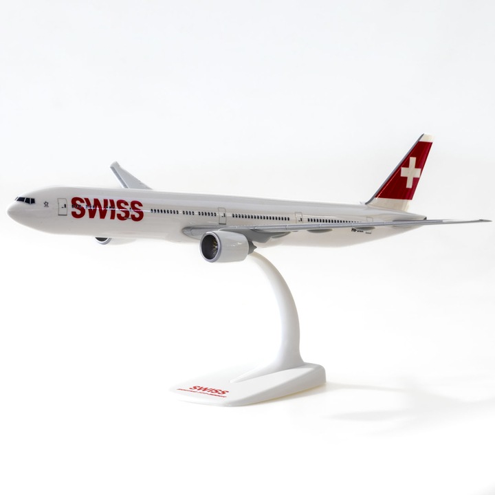 Macheta avion Boeing B777-300ER, Swiss, scara 1:200, PPC Holland