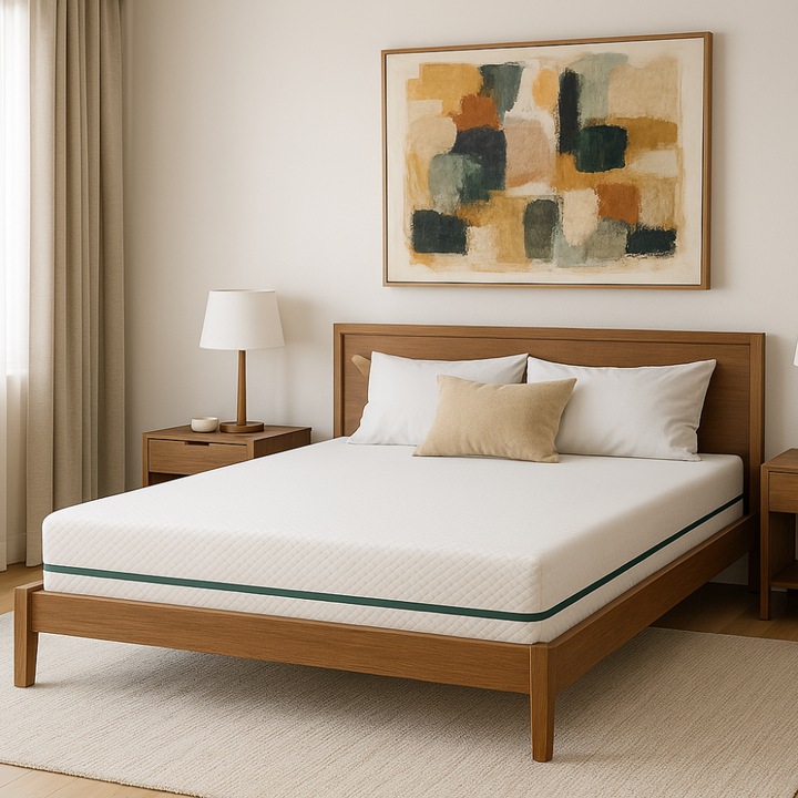 Sleepline Aloe Comfort Ortopéd matrac, 160x200x14 cm, poliuretán hab, 7 komfortzóna, Aloe Vera kezelés, hipoallergén, kemény