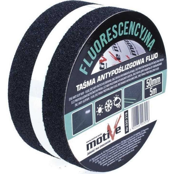 Banda antiderapanta MOTIVE fluorescenta 5m 020 218