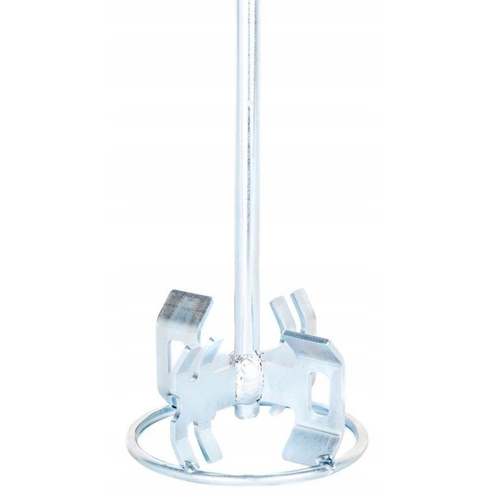 Amestecator electric KUBALA 1222, 120mm, 600mm, otel zincat, argintiu