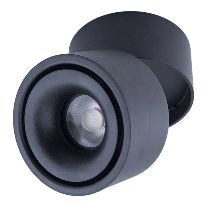 Черна регулируема стенна лампа Abigali Posh Cree COB 12W 3000K CRI90+