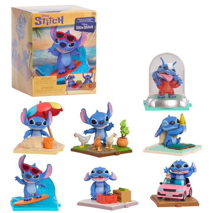 Изненадваща капсулна фигурка на Disney Stitch, Разнообразна