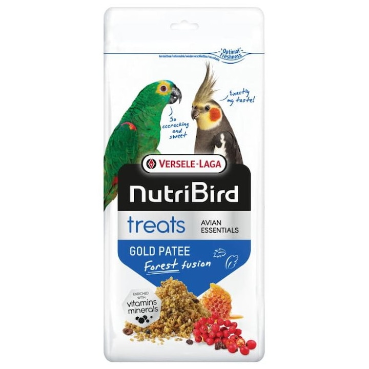 Versele-LagaNutriBird Treats Gold Patee Forest Fusion 250 г - лакомство с горски плодове за птици