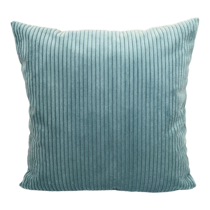 Dekoratív párnahuzat türkiz csíkokkal 60x70 cm