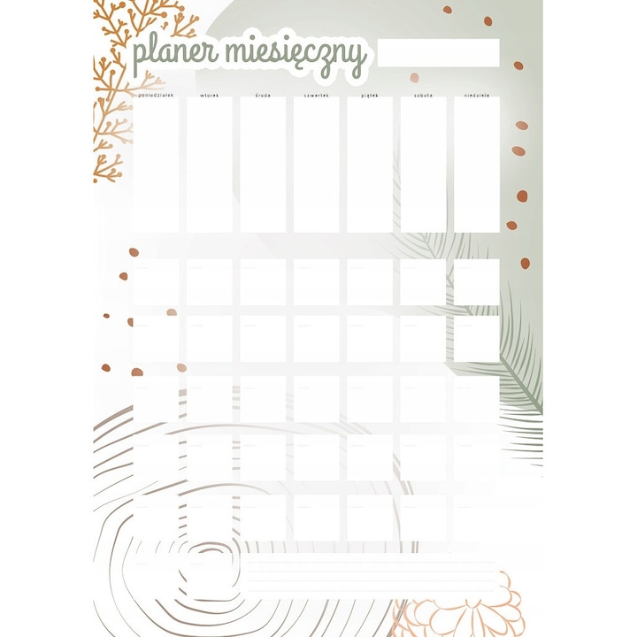 Planificator lunar magnetic Wallvy 30x42,5cm