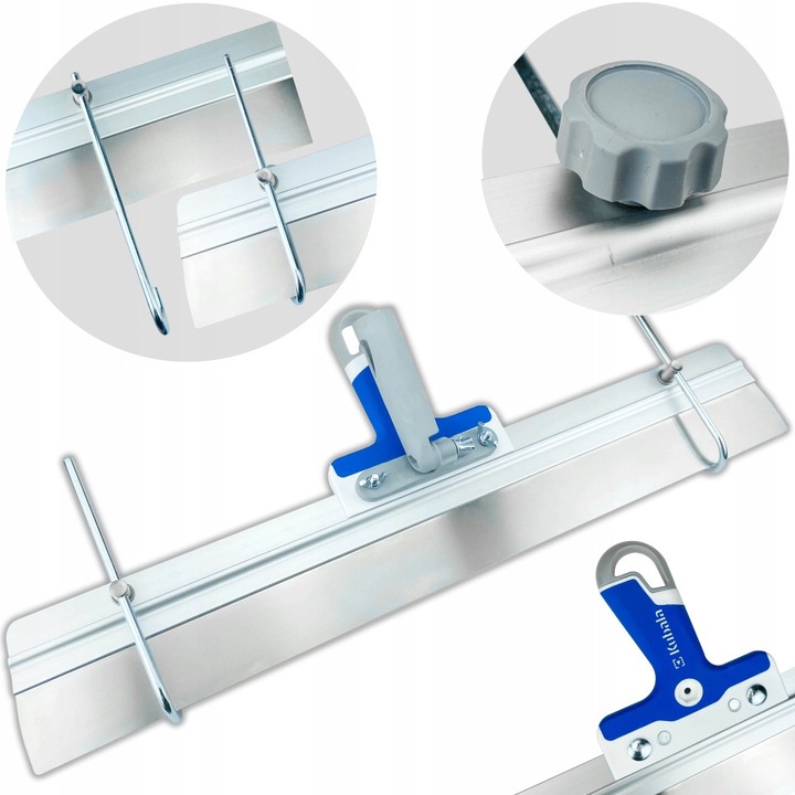 Racleta pentru sape, KUBALA 0580, 60cm, inox, adaptor pentru tija telescopica, argintiu