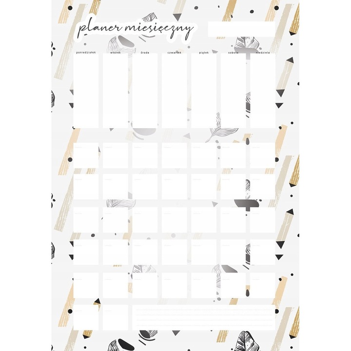 Месечен планер Wallvy, 30x42 см, магнитен печат, персонализируем