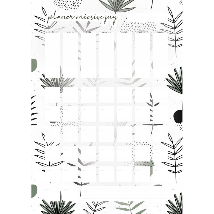 Planer lunar magnetic Wallvy, 30x42cm, personalizabil, multi-lingvistic