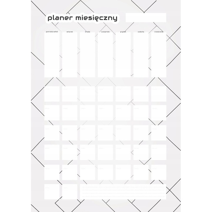 Месечен планер Wallvy, 30x42 см, магнитен печат, персонализируем